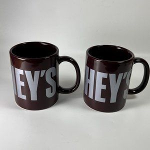Hershey's Since 1984 Coffee Cup Mug Ceramic Souvenir Collectible Lot of 2